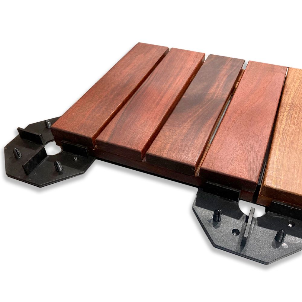 Tuile à patio en Ipé 12" x 1" (11 7/8" x 11 7/8") - EXODECK