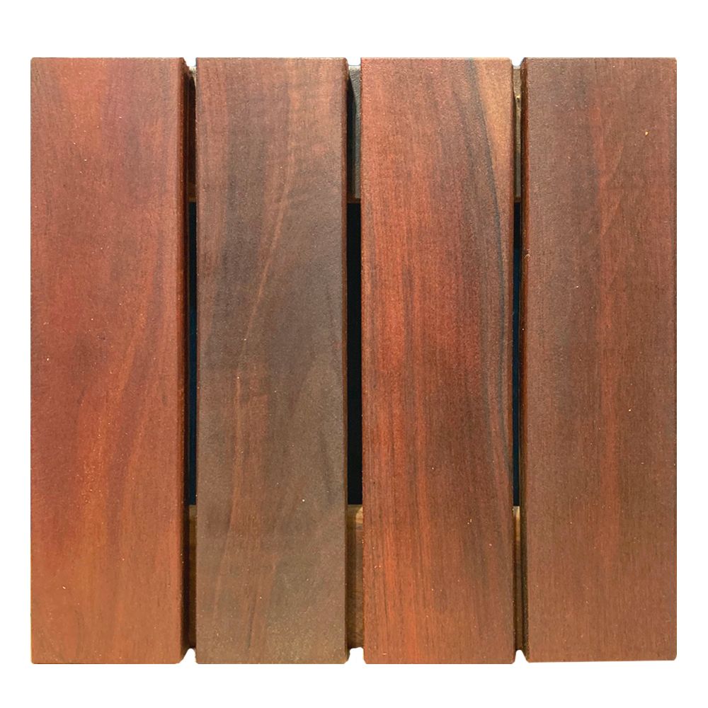 Tuile à patio en Ipé 12" x 1" (11 7/8" x 11 7/8") - EXODECK