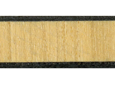 Incrustation: linéaire noir/satinwood