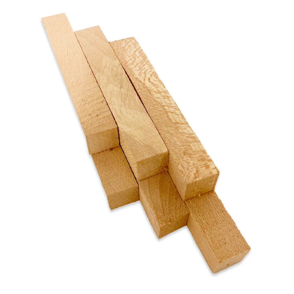 Beech pen blanks 7/8’’x7/8’’x6’’ pack of 10