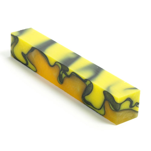 Bloc à crayon en acrylique - Jaune or