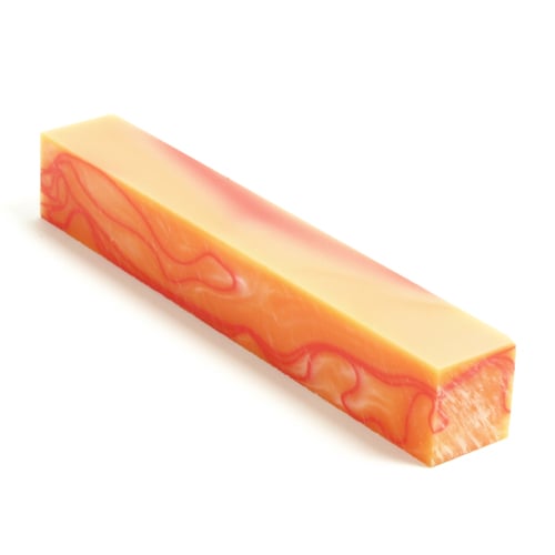 Acrylic Pen Blanks - Orange Sorbet