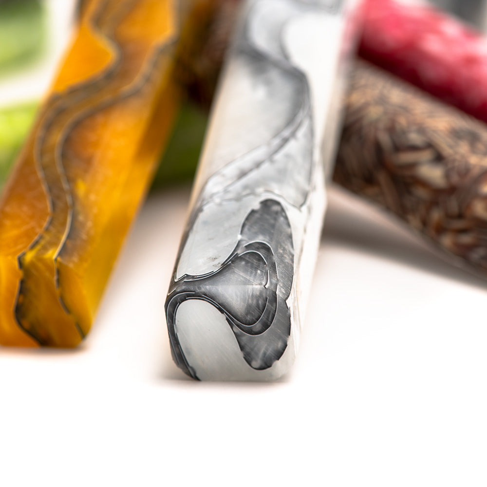 Set of 5 assorted acrylic pen blanks