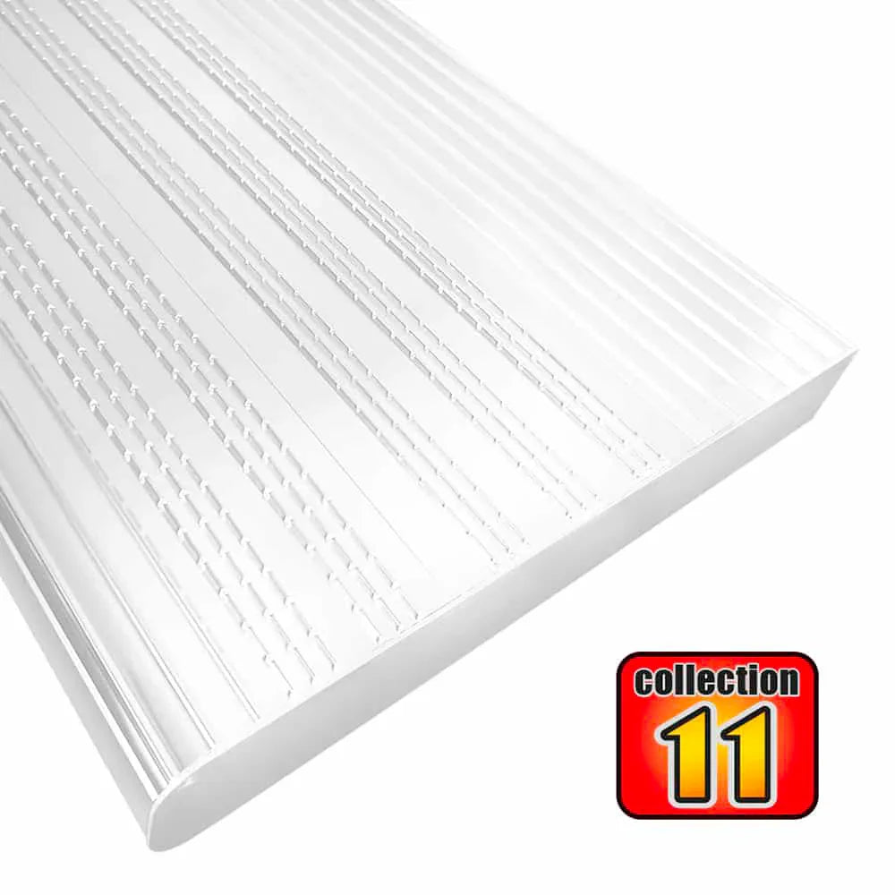 White aluminum stair tread Collection 11 - Pylex - Special Order*