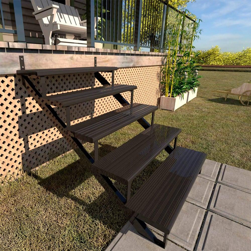 Black aluminum stair tread Collection 11 - Pylex