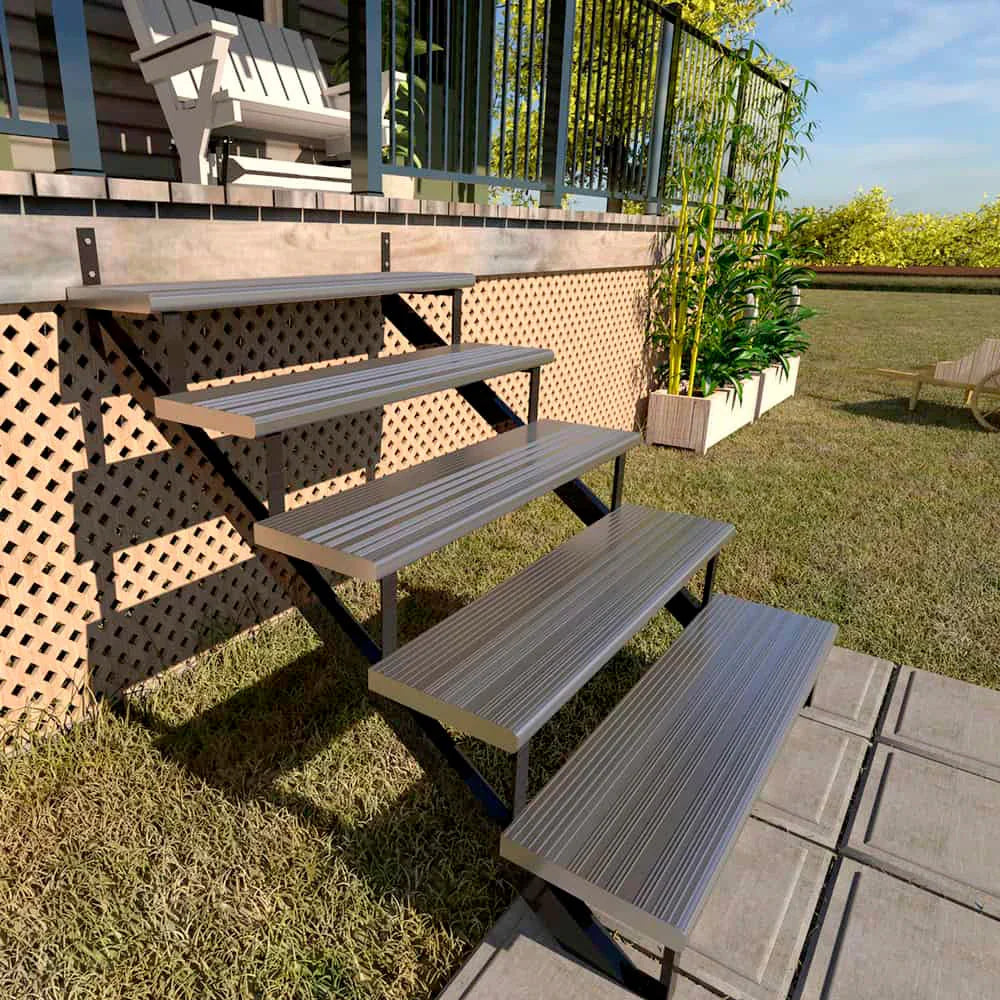 Anodized aluminum stair tread Collection 11 - Pylex - Special Order*