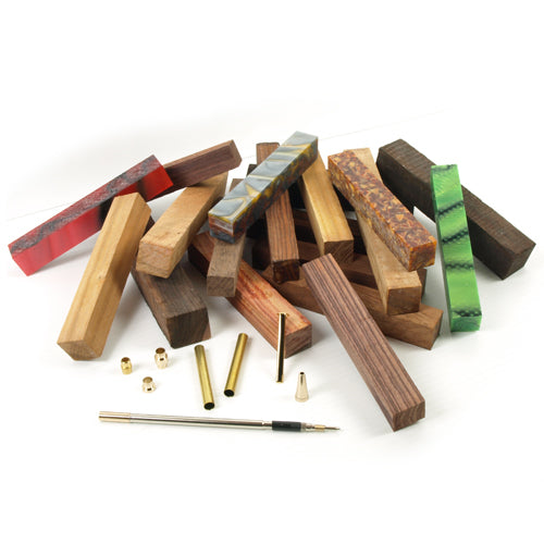 Ensemble de départ pour tournage de crayons