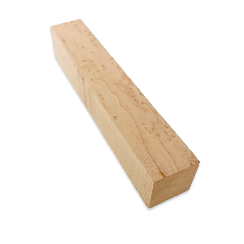 Birdseye maple pen blank 1’’x1’’x6’’