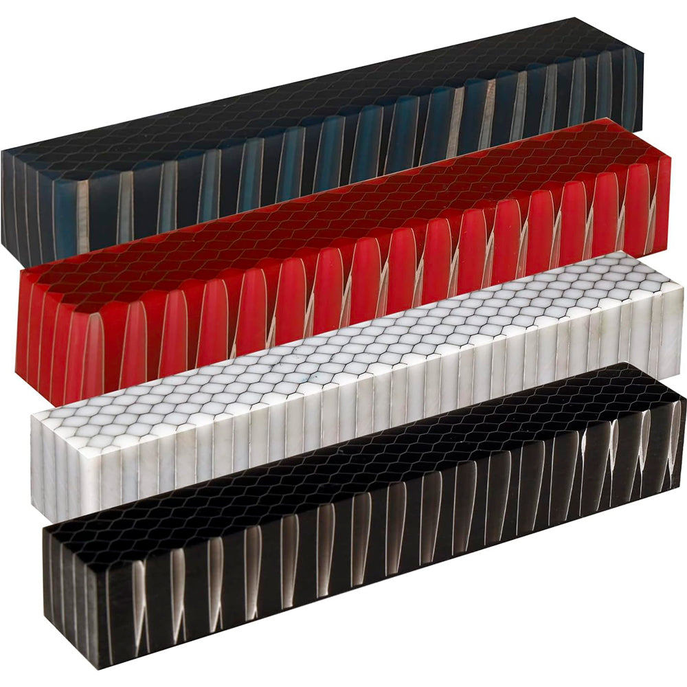 Ensemble de 4 blocs de crayon en nid d’abeille-aluminium 3/4’’ x 3/4’’ x 5’’