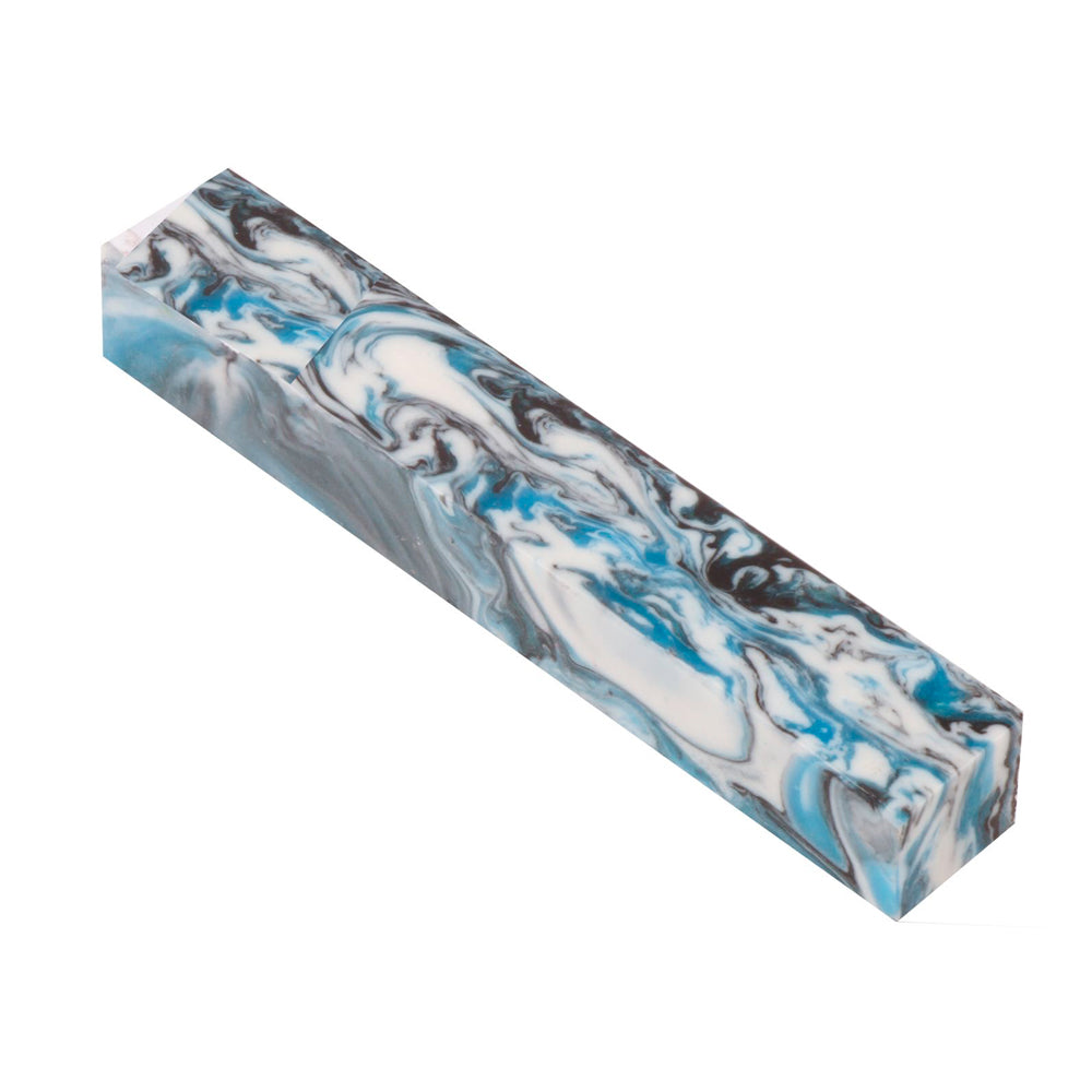 Acrylester vivid frostbite pen blank ¾’’x3/4’’x5’’