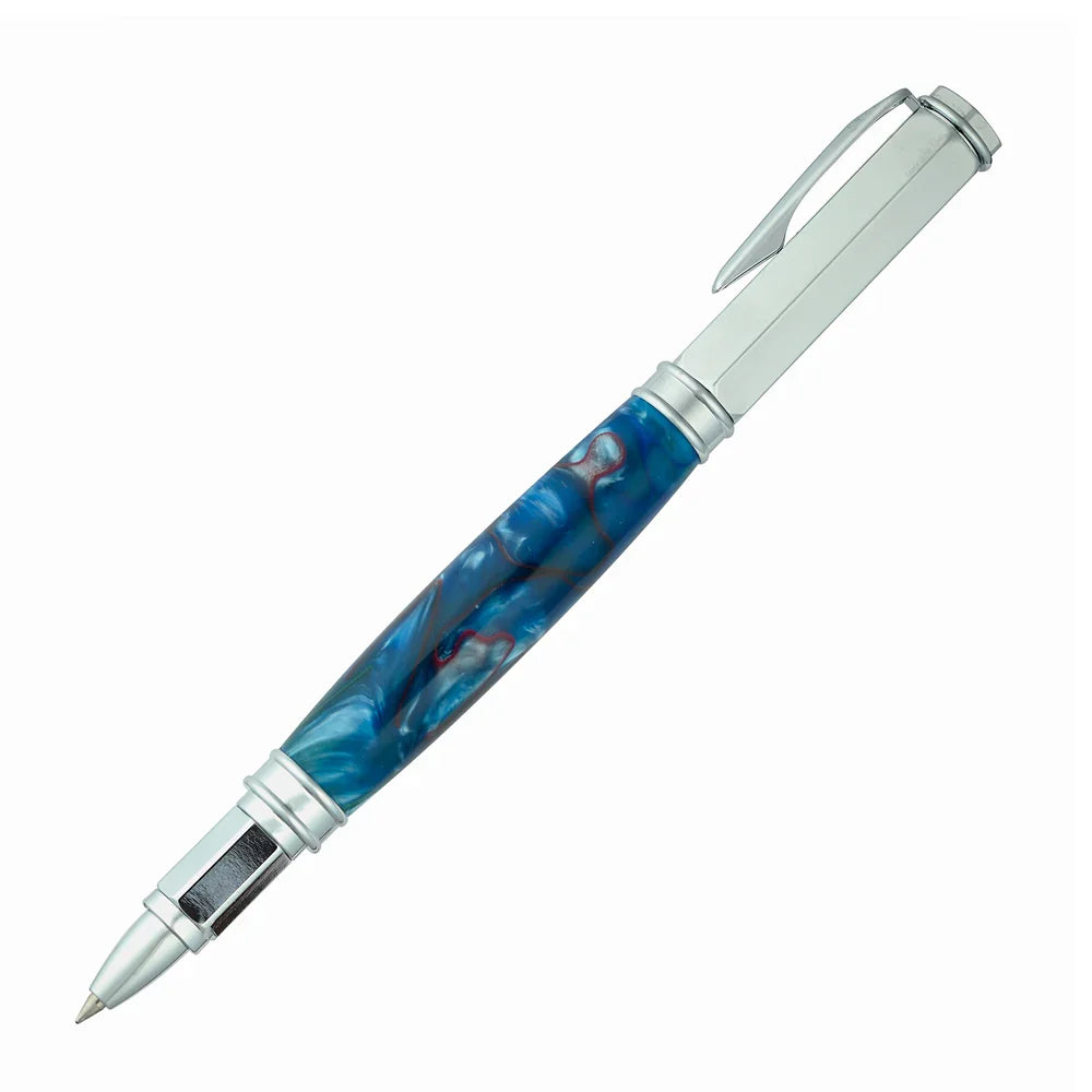 Aquabright swirl blue pen blank ¾’’x3/4’’x5’’