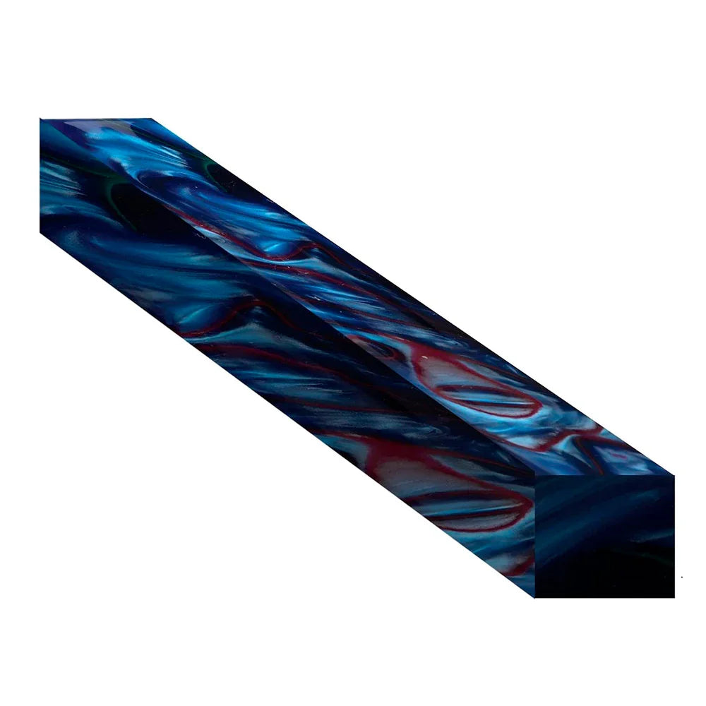 Aquabright swirl blue pen blank ¾’’x3/4’’x5’’
