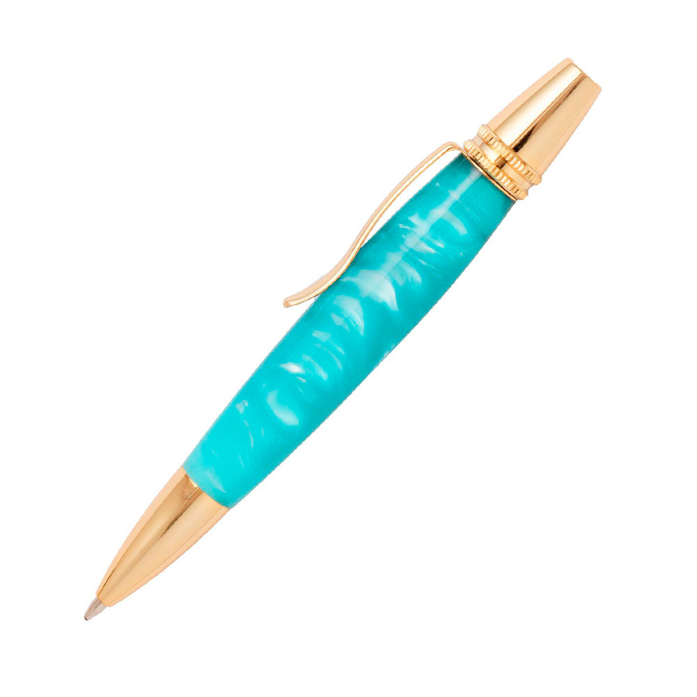 Bloc de crayon Kirinite turquoise pearl 3/4’’ x 3/4’’ x 5’’