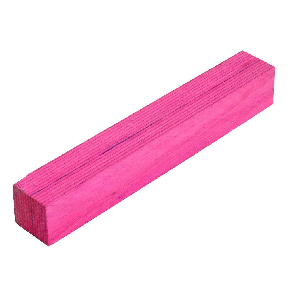 Spectraply Hot Pink Pen Blank - 3/4'' x 3/4'' x 5''
