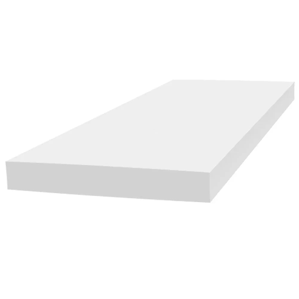 Bordure en PVC blanc réversible blanc ¾’’ x 11 ¼’’ x 12’
