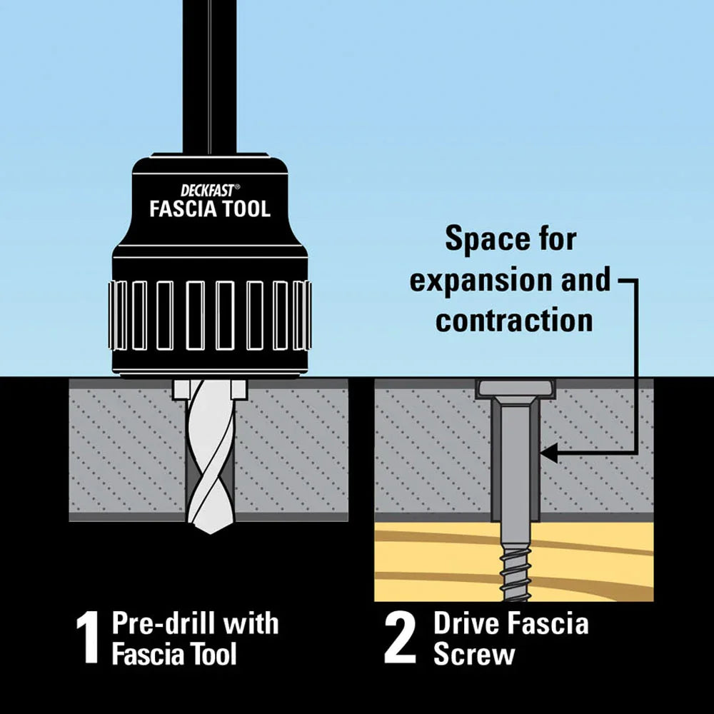Fiberon fascia screw carbon/epoxy 1 7/8’’-#9 (100 pieces) - Java #73