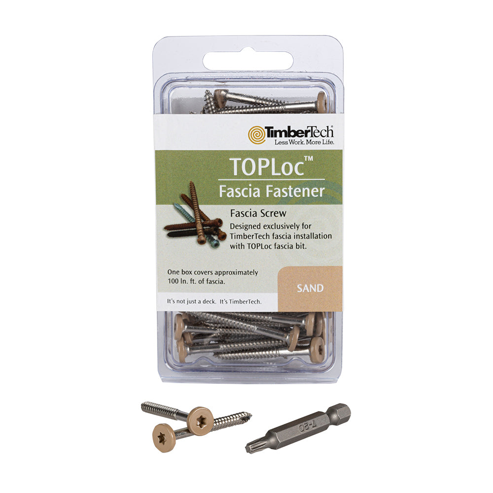 TimberTech Composite Fascia & Riser TOPLoc Screws - SAND
