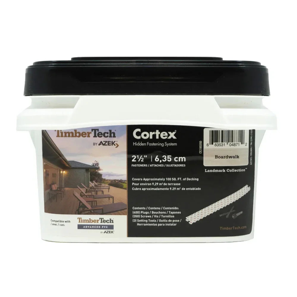 Vis en acier + Bouchons Cortex 350V/400B (100 p.c) - BOARDWALK