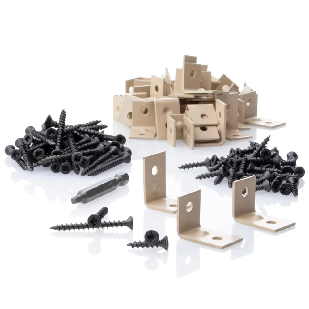 Attache en L CONCEALoc (50 attaches et vis)