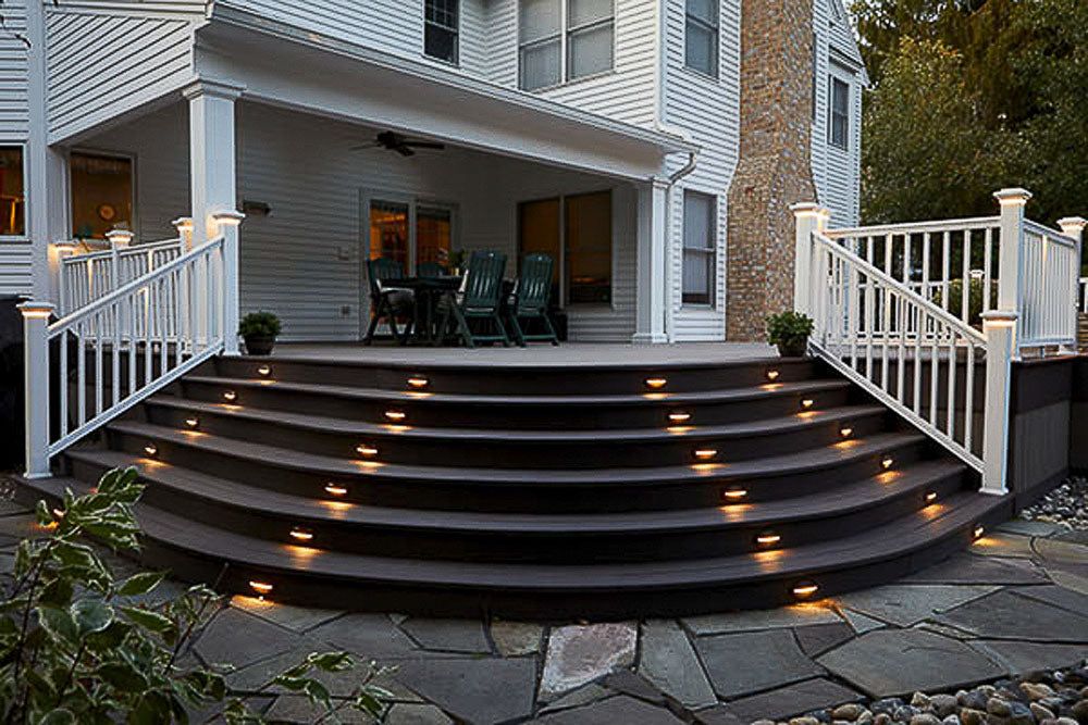 Luminaire DEL de contremarche bronze Timbertech