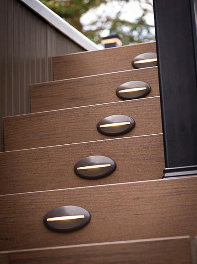 Luminaire DEL de contremarche bronze Timbertech