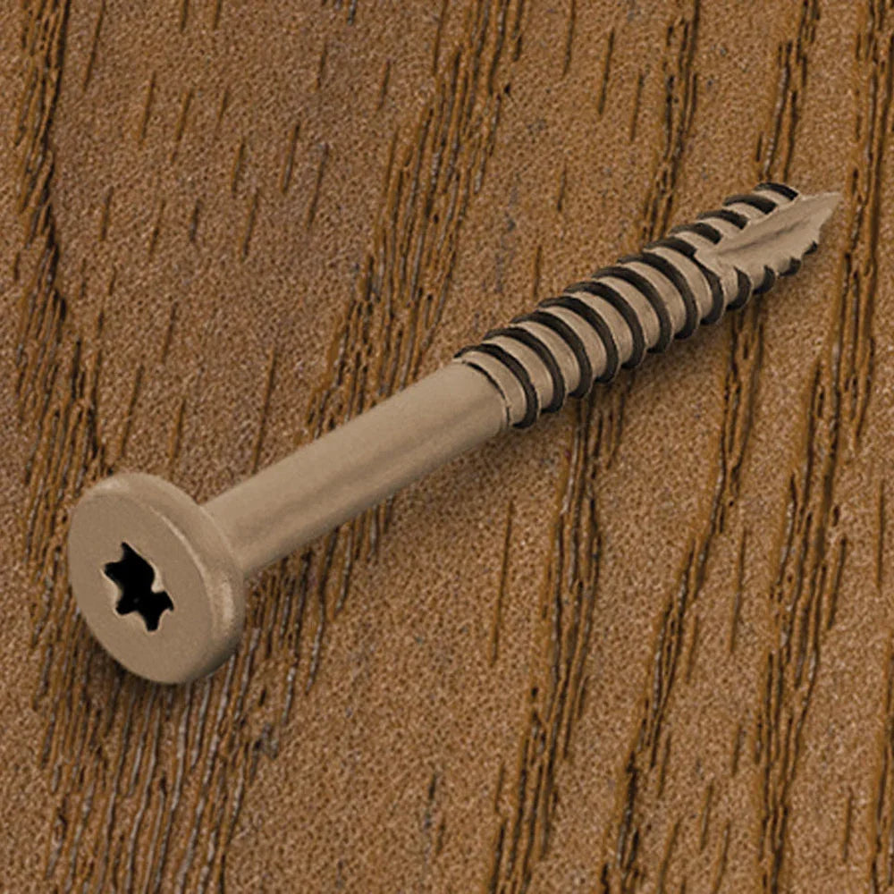 Vis carbone/époxy pour fascia Fiberon 1-7/8" - #9 (100/pqt) - Buckskin #63