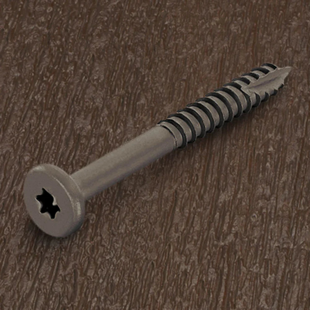 Fiberon fascia screw carbon/epoxy 1 7/8’’-#9 (100 pieces) - Chocolate #71