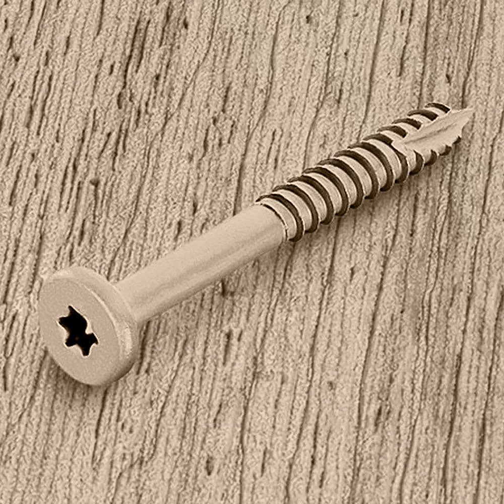 Fiberon fascia screw carbon/epoxy 1 7/8’’-#9 (100 pieces) - Sahara #62