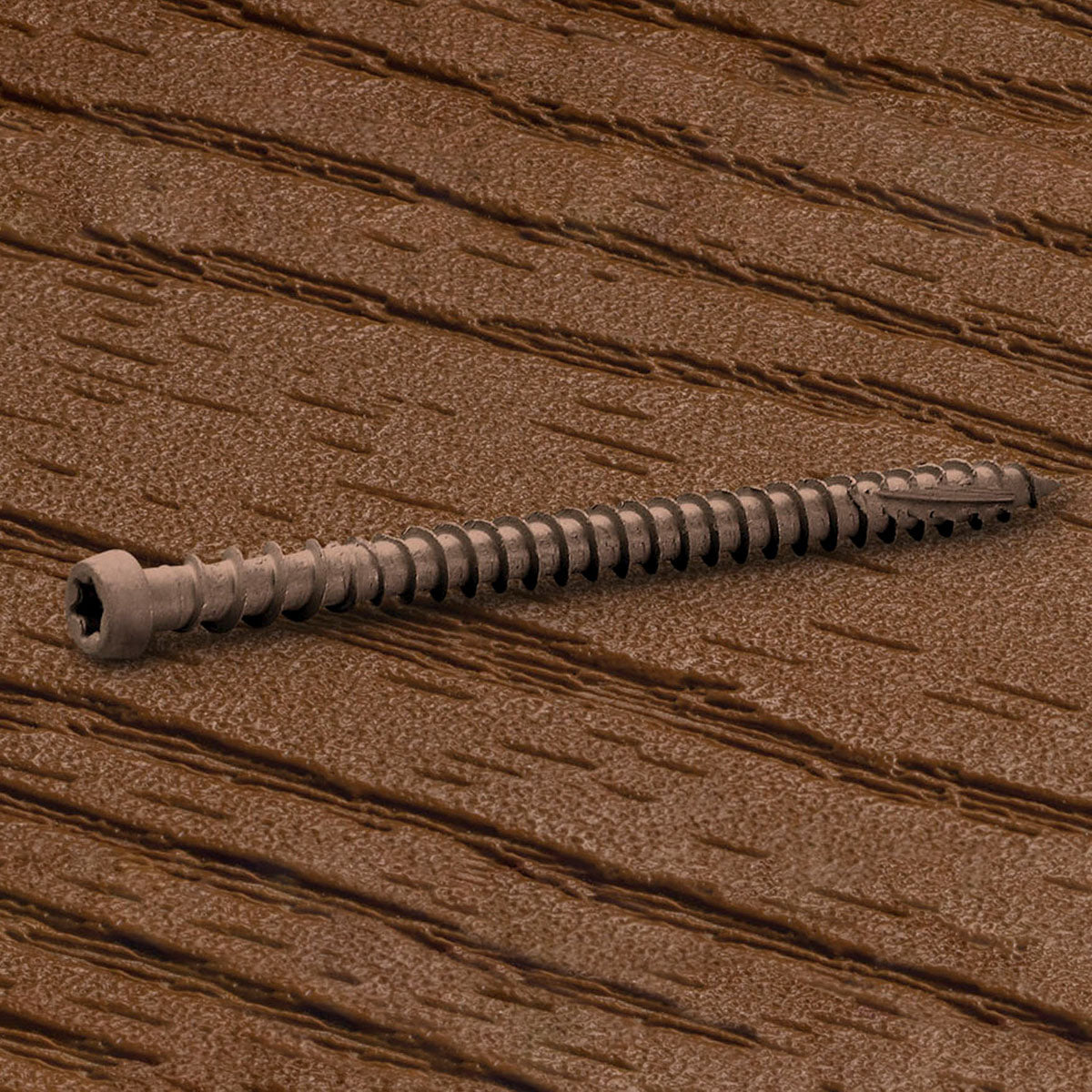 Cap-Tor XD deck screw 2 ¾’’ - #10 carbon epoxy (100 pieces) - Brown #34