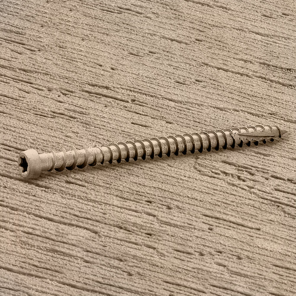 Cap-Tor XD deck screw 2 ¾’’ - #10 carbon epoxy (100 pieces) - Sahara #62