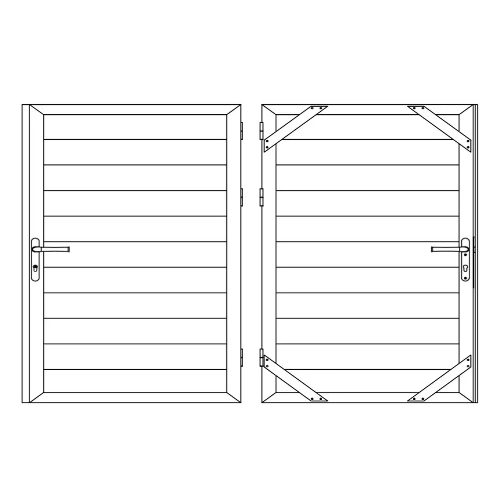 Porte de clôture Felicity 60"L x 72"H - Leadvision