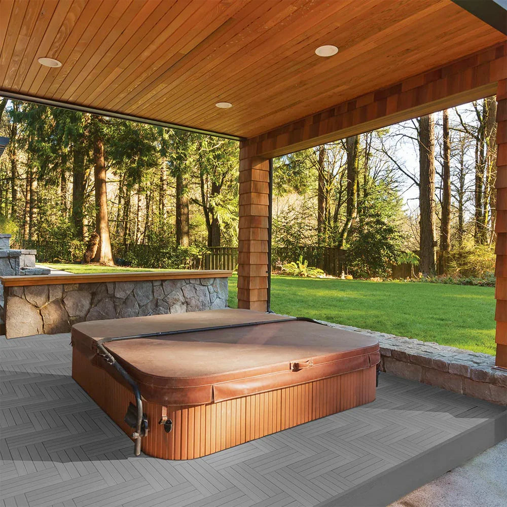 Composite decking tile 12’’ x 24’’ 5 (pqt) - Leadvision