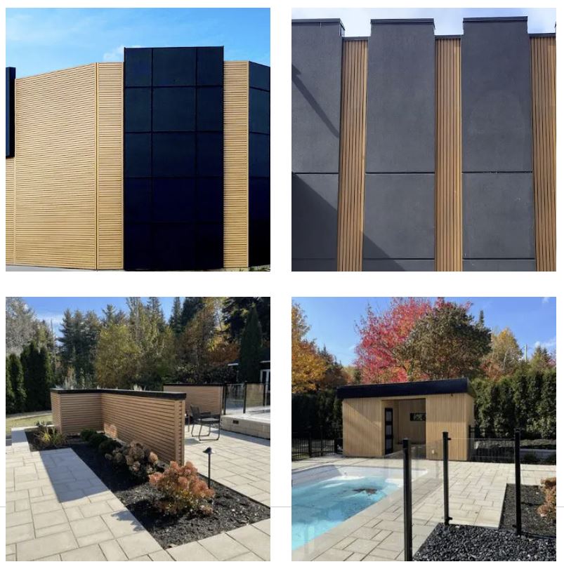 Composite Belgian Siding #UH58 - 1’’ x 7.7’’ Red Cedar