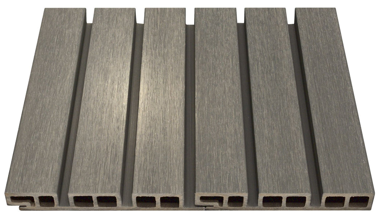 Revêtement en composite Belge #UH58 - 1’’ x 7.7’’ Gris argenté