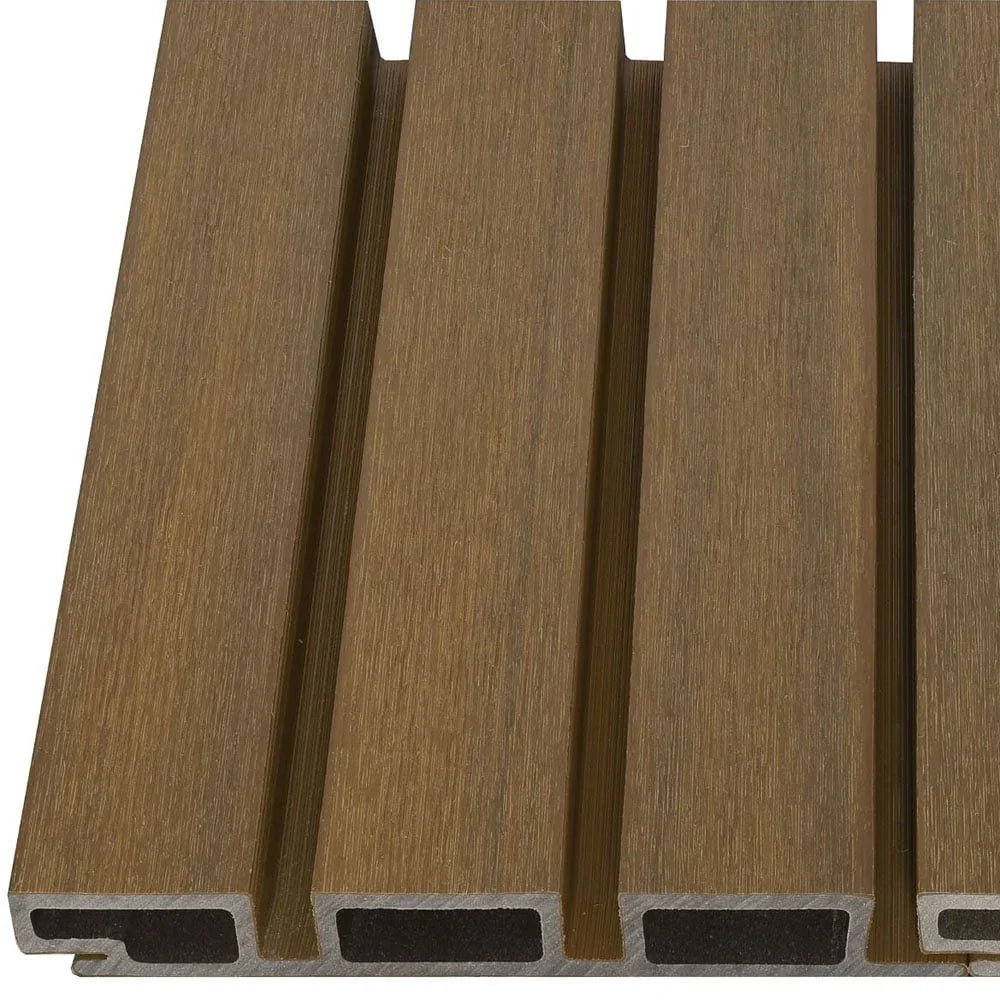 Composite Belgian Siding #UH58 - 1’’ x 7.7’’ Teak