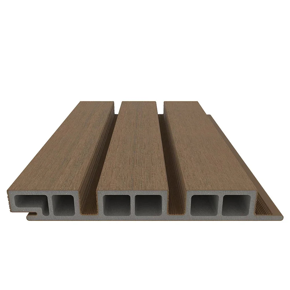 Composite Belgian Siding #UH58 - 1’’ x 7.7’’ Teak