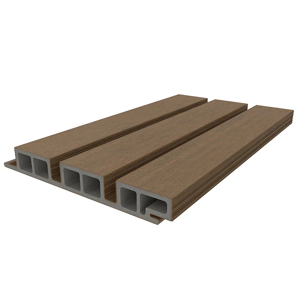 Composite Belgian Siding #UH58 - 1’’ x 7.7’’ Teak