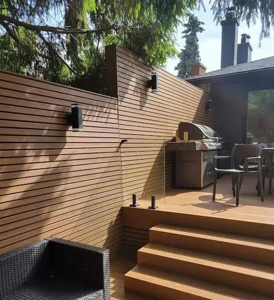 Composite Belgian Siding #UH58 - 1’’ x 7.7’’ Teak