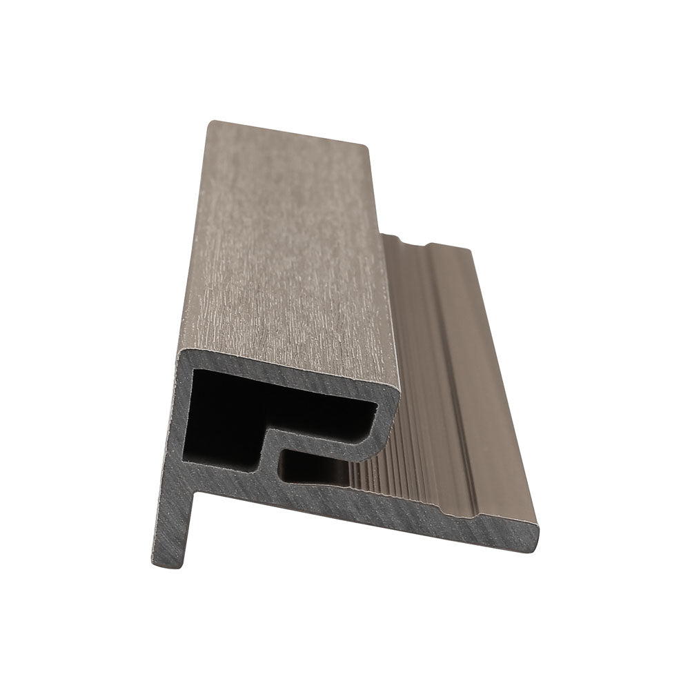 Finishing Trim 3" x 3.1" x 16’ # UH59 (for #UH58) Silver Gray