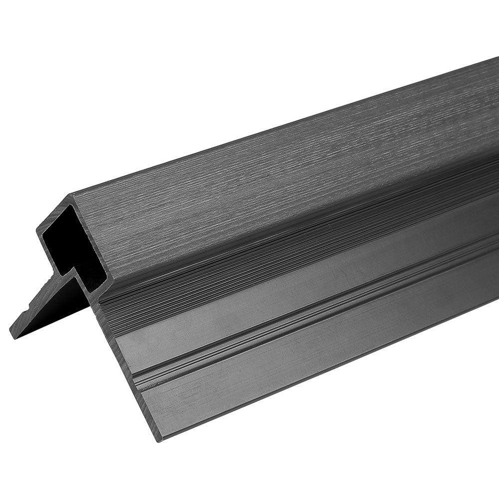 Exterior Corner Trim 3"x3.1"x16’ #UH60 (for #UH58) Charcoal