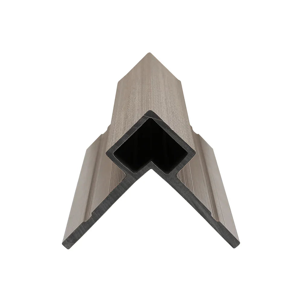 Exterior Corner Trim 3"x3.1"x16’ #UH60 (for #UH58) Silver Gray