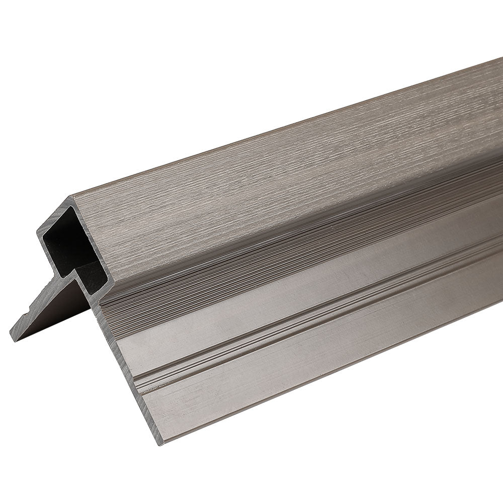 Exterior Corner Trim 3"x3.1"x16’ #UH60 (for #UH58) Silver Gray