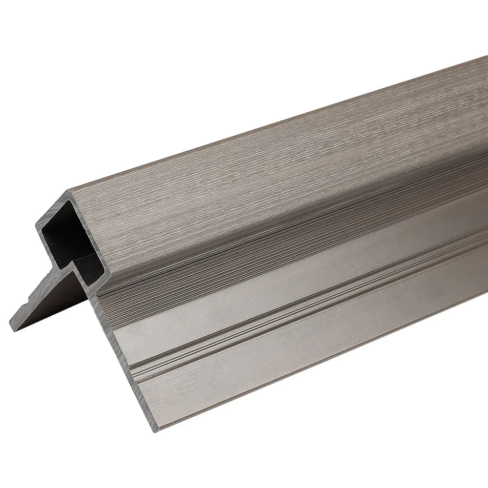 Exterior Corner Trim 3"x3.1"x16’ #UH60 (for #UH58) Silver Gray