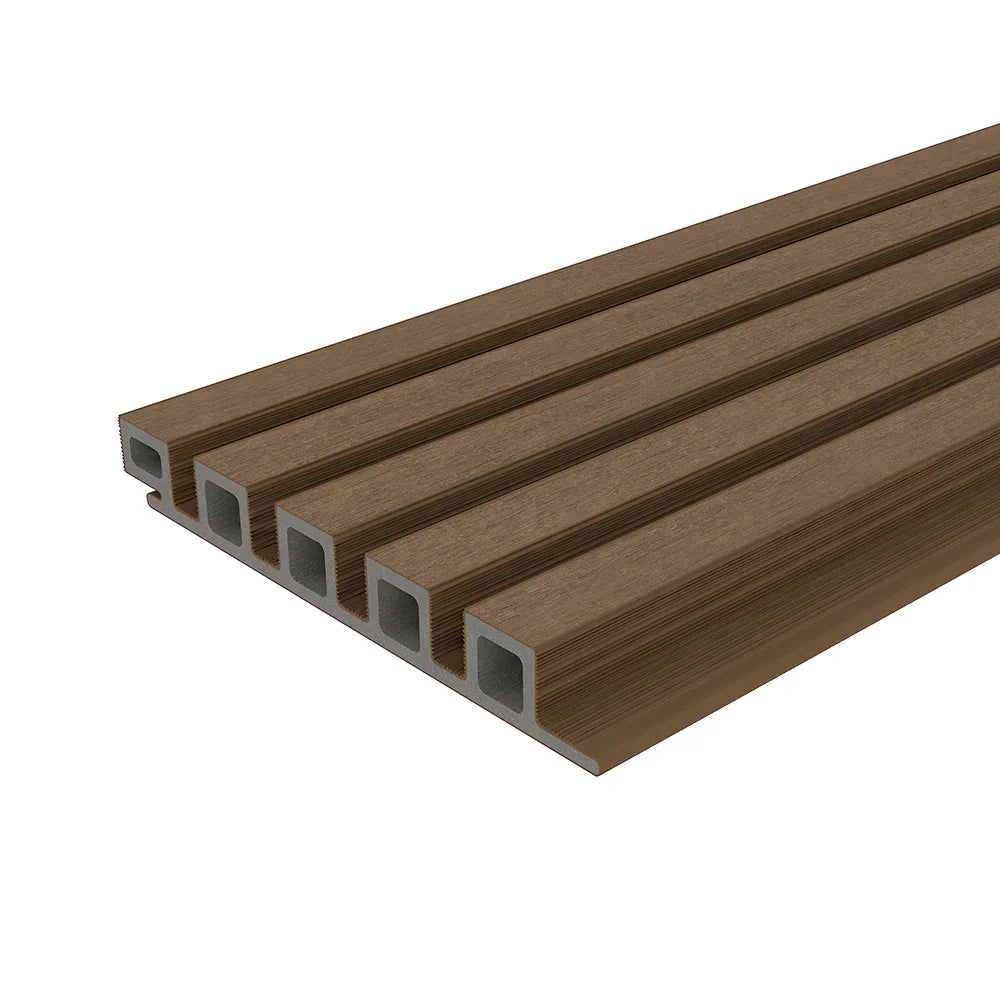 Composite Norvegian Siding #UH61 - 1’’ x 7.7’’ Teak