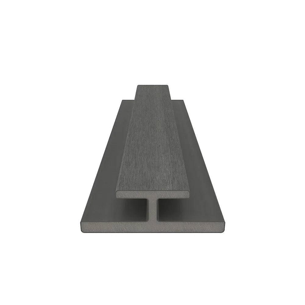 Bordure en H 7/8" x 3 " x 16’ #US45 (pour #US31 ou #UH67) Gris argenté