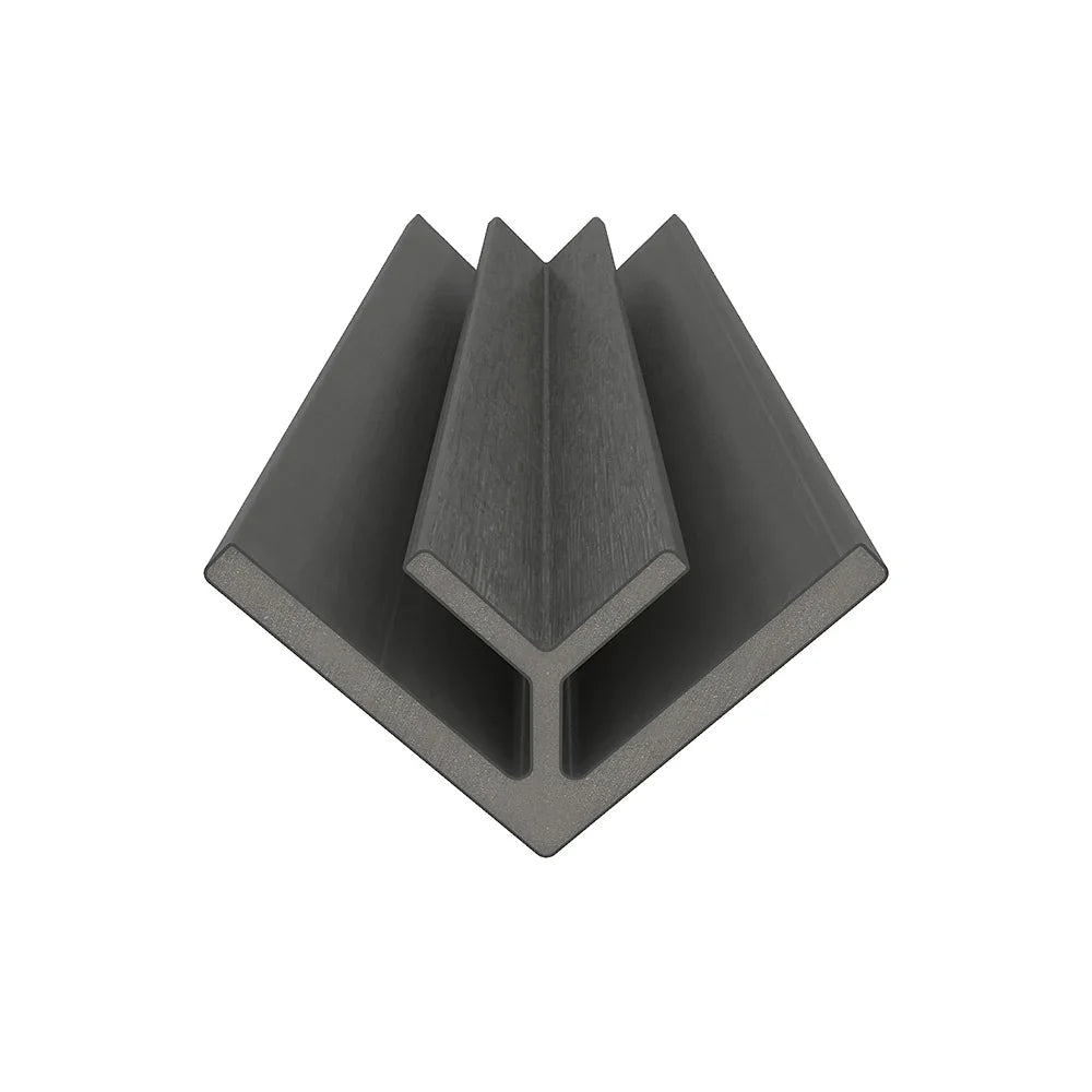 Bordure de coin intérieur 2 3/4" x 2 3/4" x 16’ #US47 (pour #US31 ou #UH67) Gris argenté