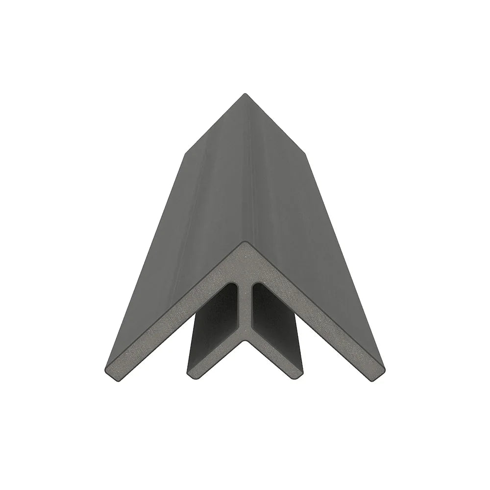 Bordure de coin intérieur 2 3/4" x 2 3/4" x 16’ #US47 (pour #US31 ou #UH67) Gris argenté