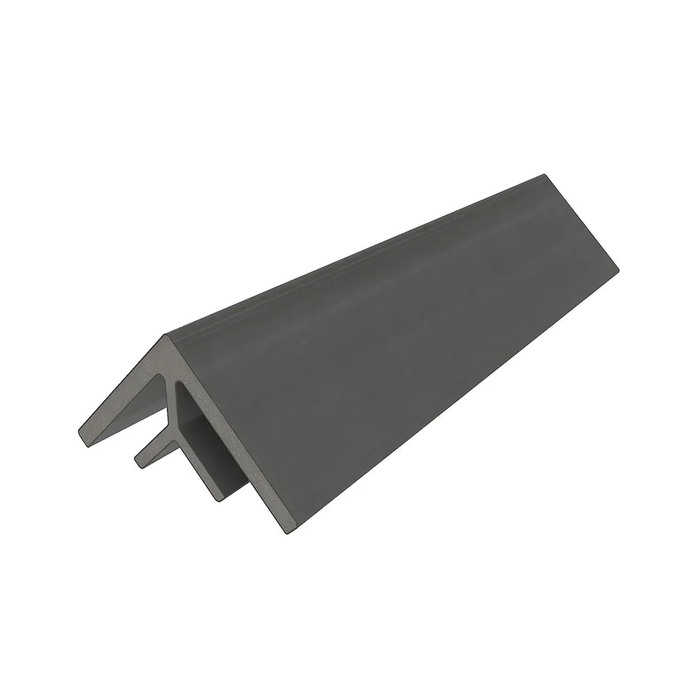 Bordure de coin intérieur 2 3/4" x 2 3/4" x 16’ #US47 (pour #US31 ou #UH67) Gris argenté