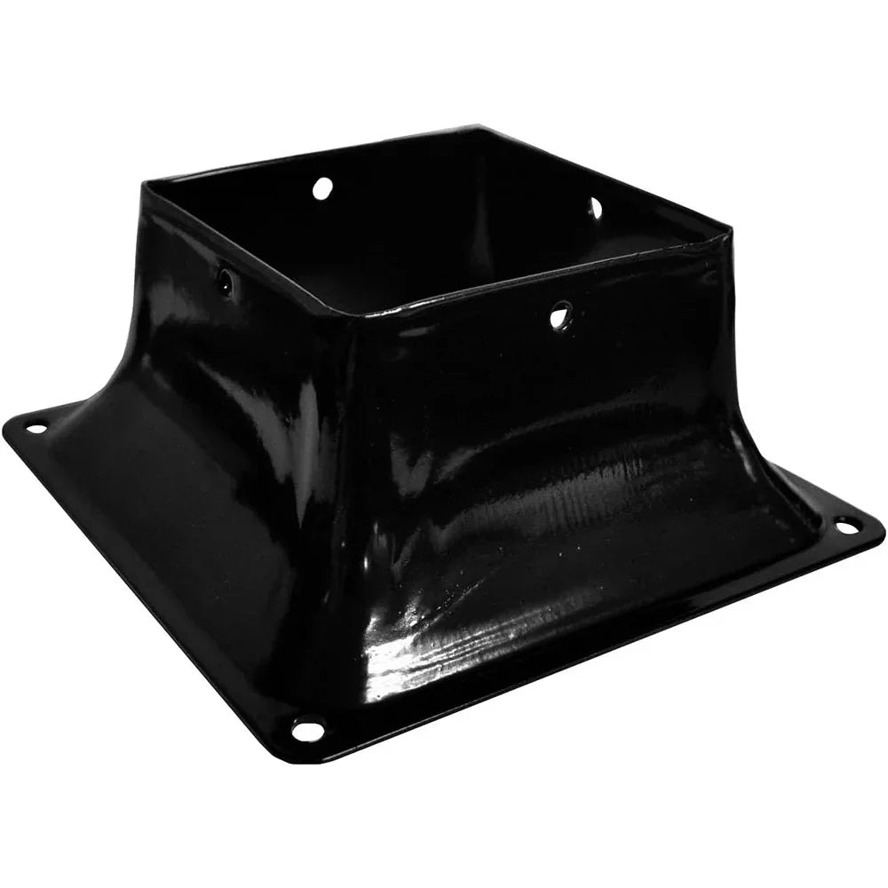 Steel base for 4"x4" post black #13048 Pylex
