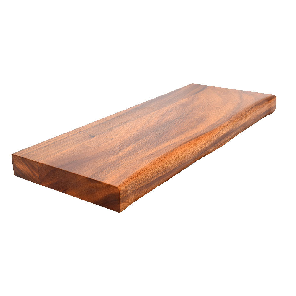 Satin lacquered Suar glued laminated panels - Live Edge - 1 1/2"